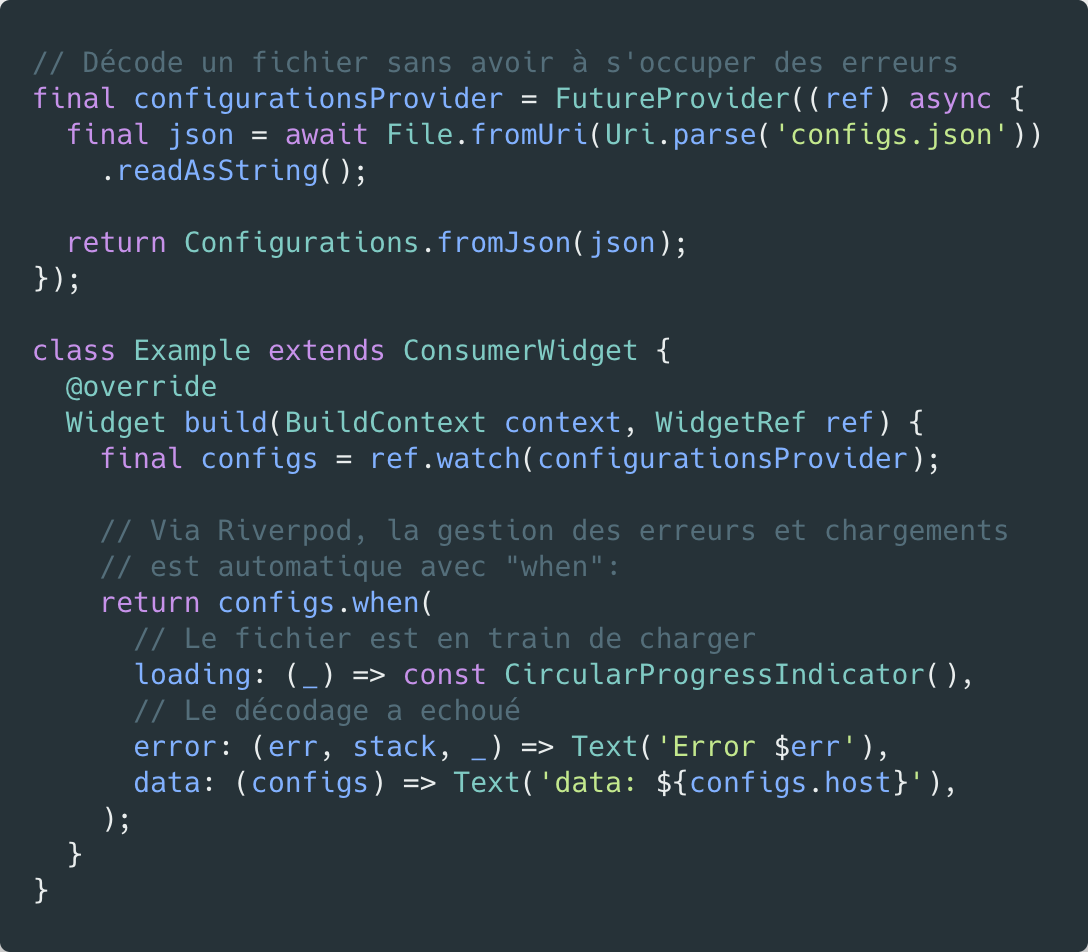 Asynchronously loaded providers